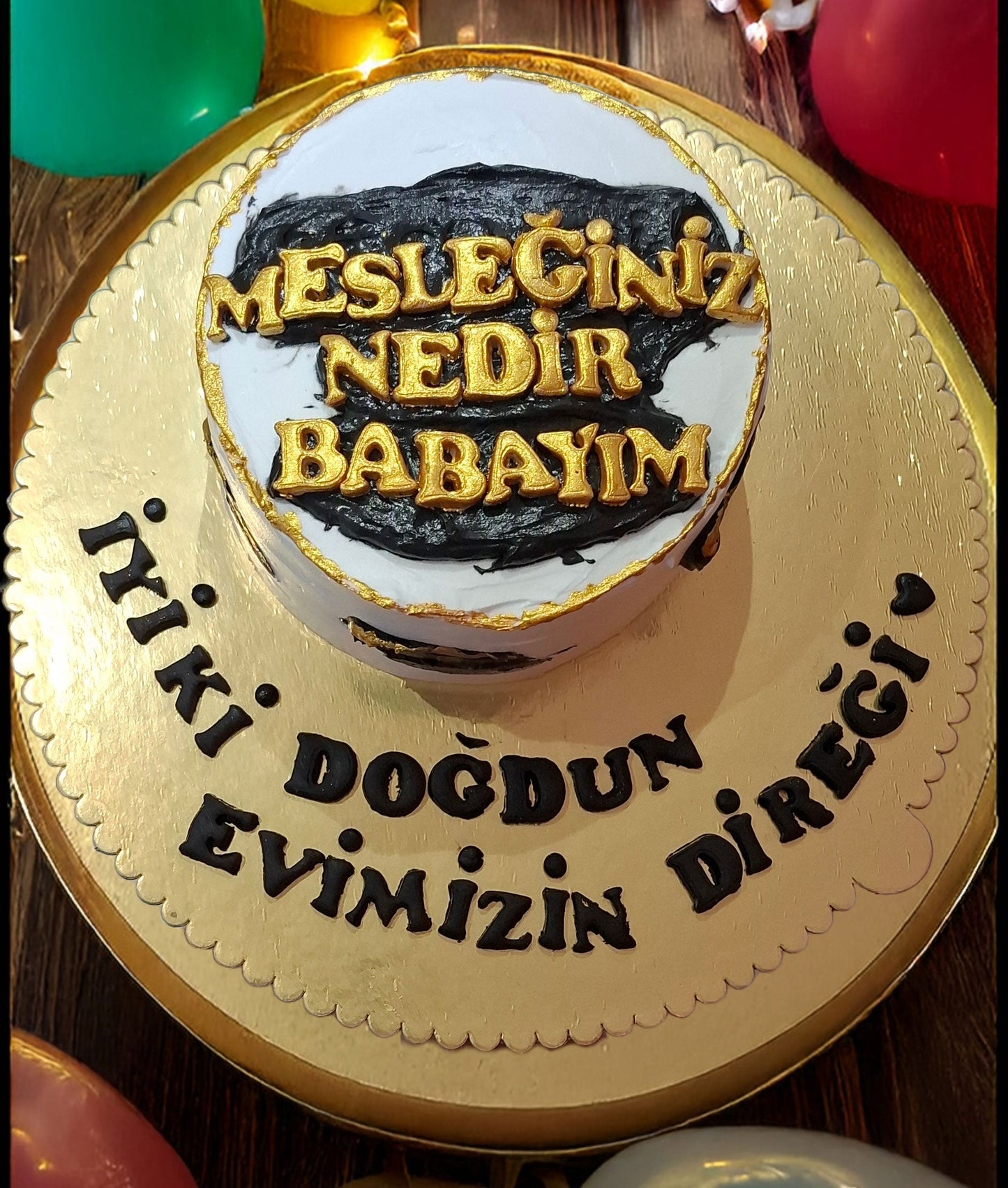 Mesleğiniz ne BABAYIM Konseptli butik pasta