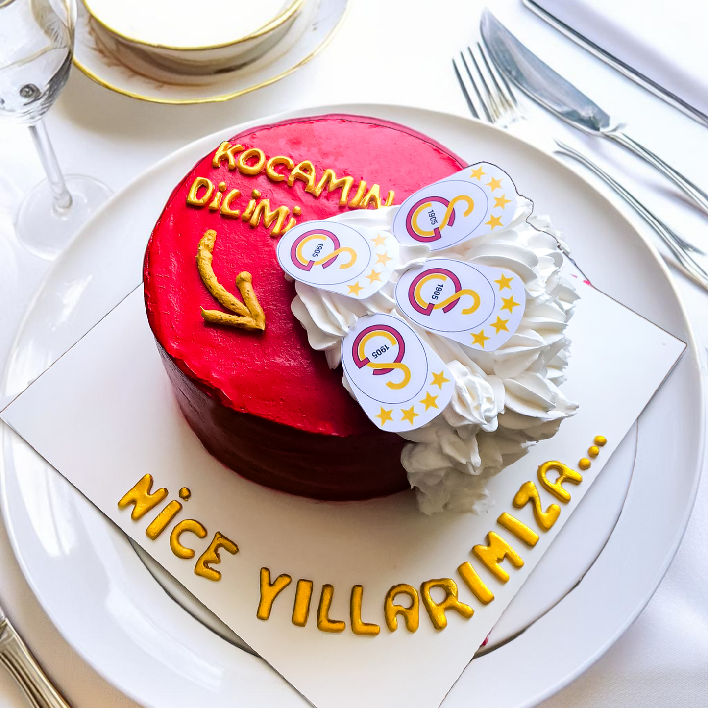 Kocamın Dilimi Konseptli Pasta
