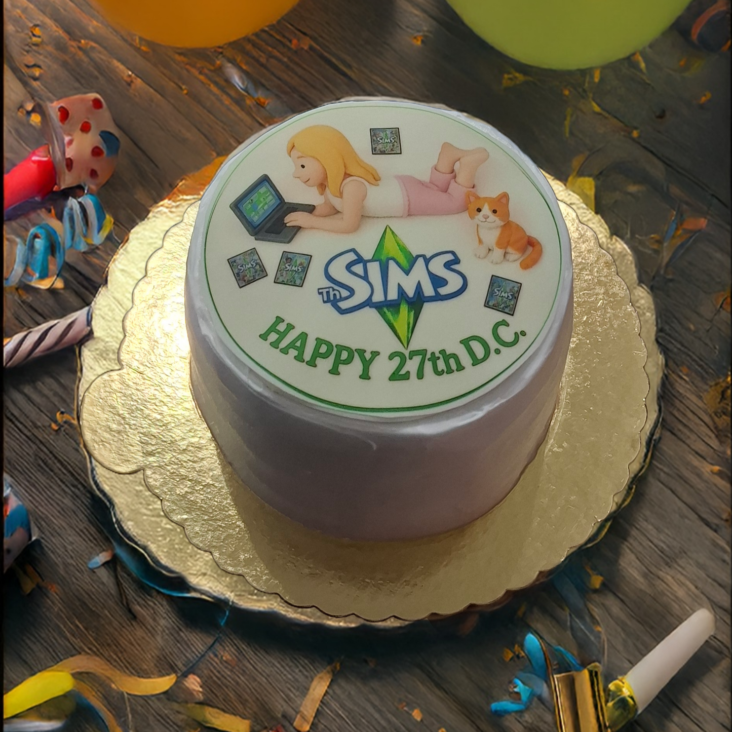 Sims Temalı Doğum Günü Pastası