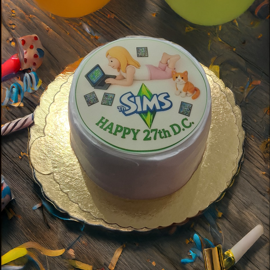 Sims Temalı Doğum Günü Pastası
